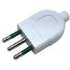 SPINA VOLANTE PER RETE ELETTRICA MED 9001B 10A 2 POLI + TERRA COLORE BIANCO